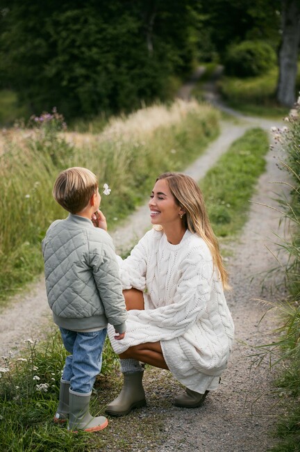 Viking x Kenza Quiltad Jacka, Light Green