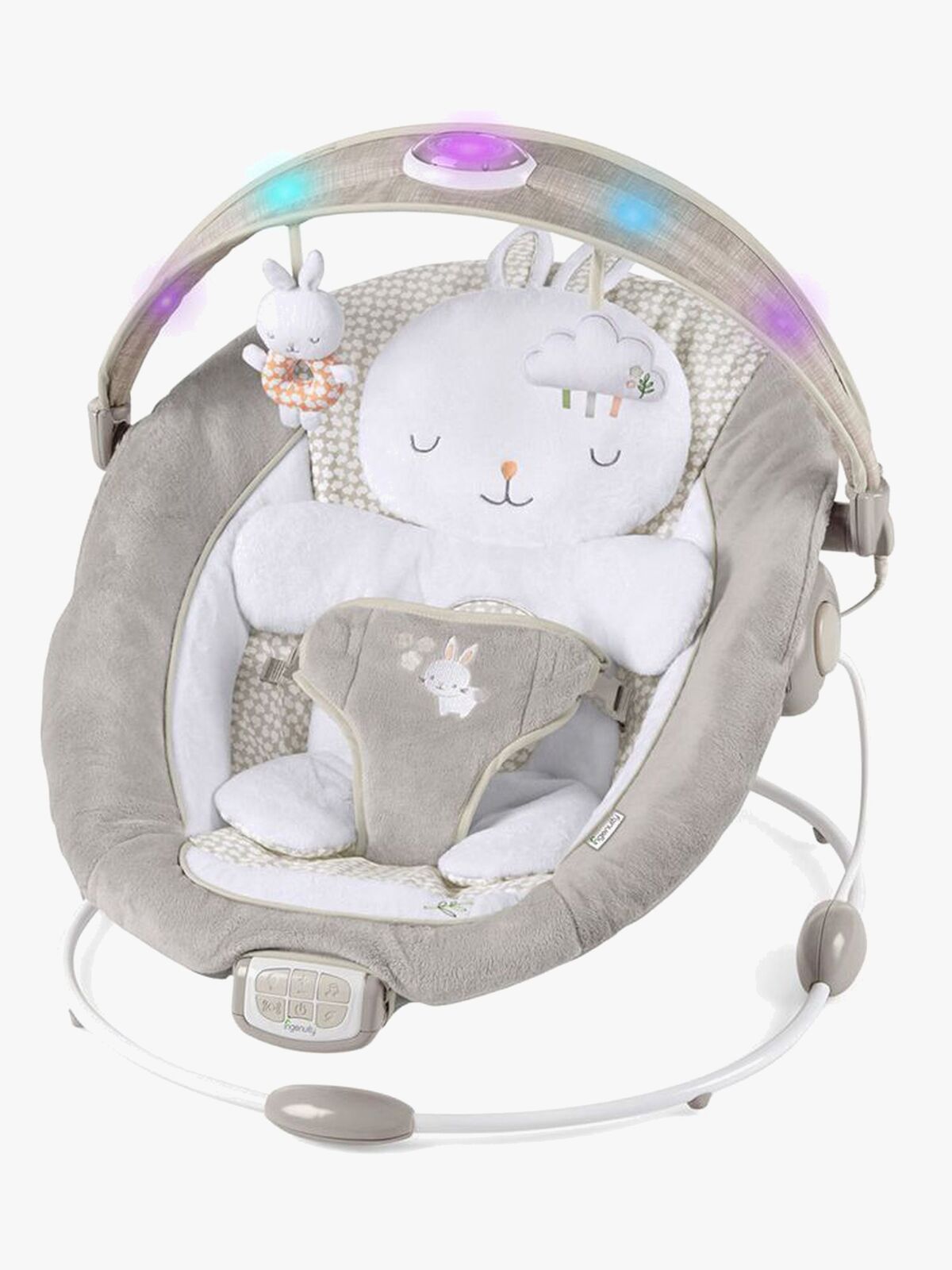 Ingenuity InLighten Babygunga Twinkle Tails, Grey