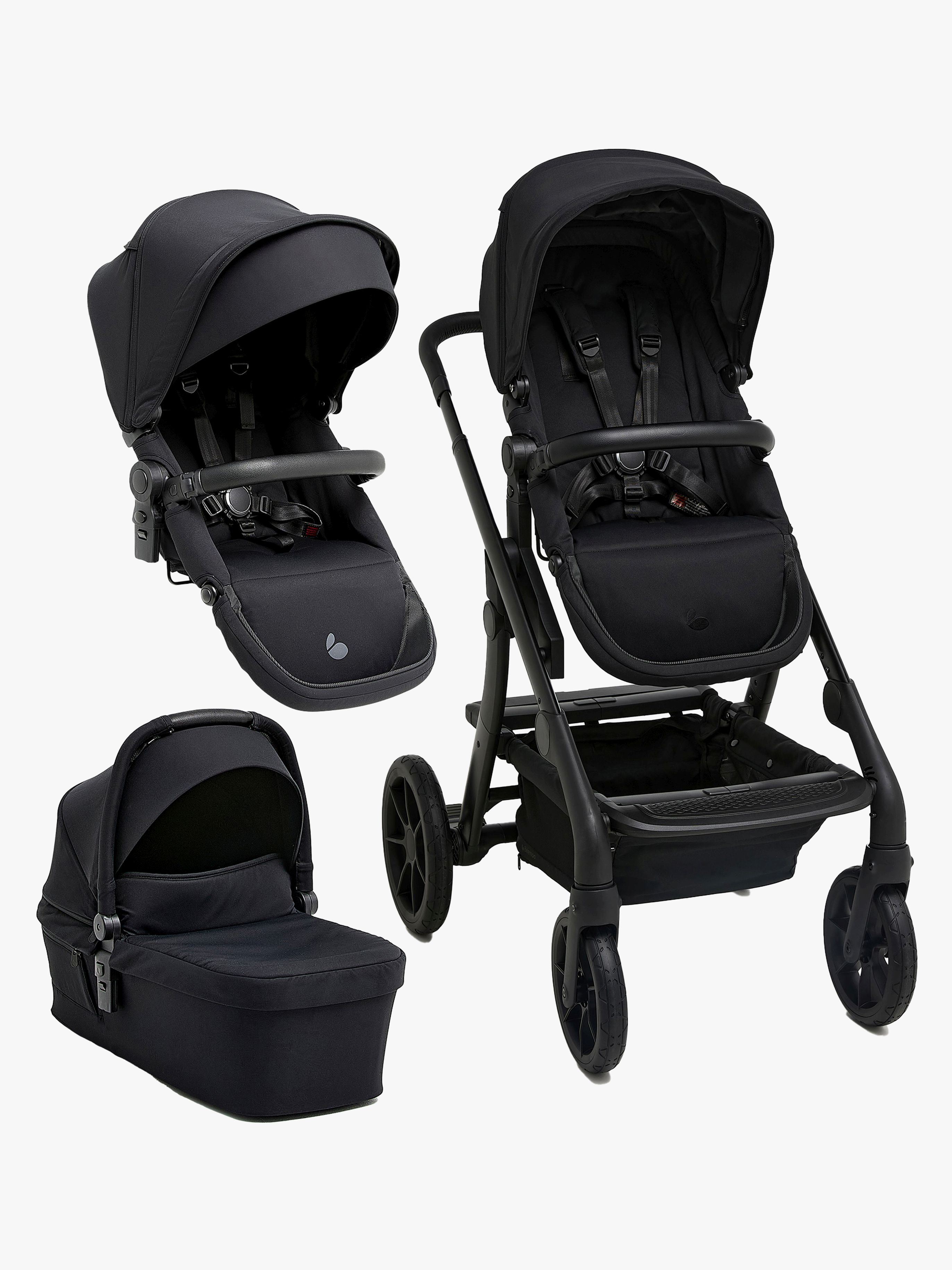 Beemoo Pro Max Syskonvagn Inkl. Liggdel, Coffee Black