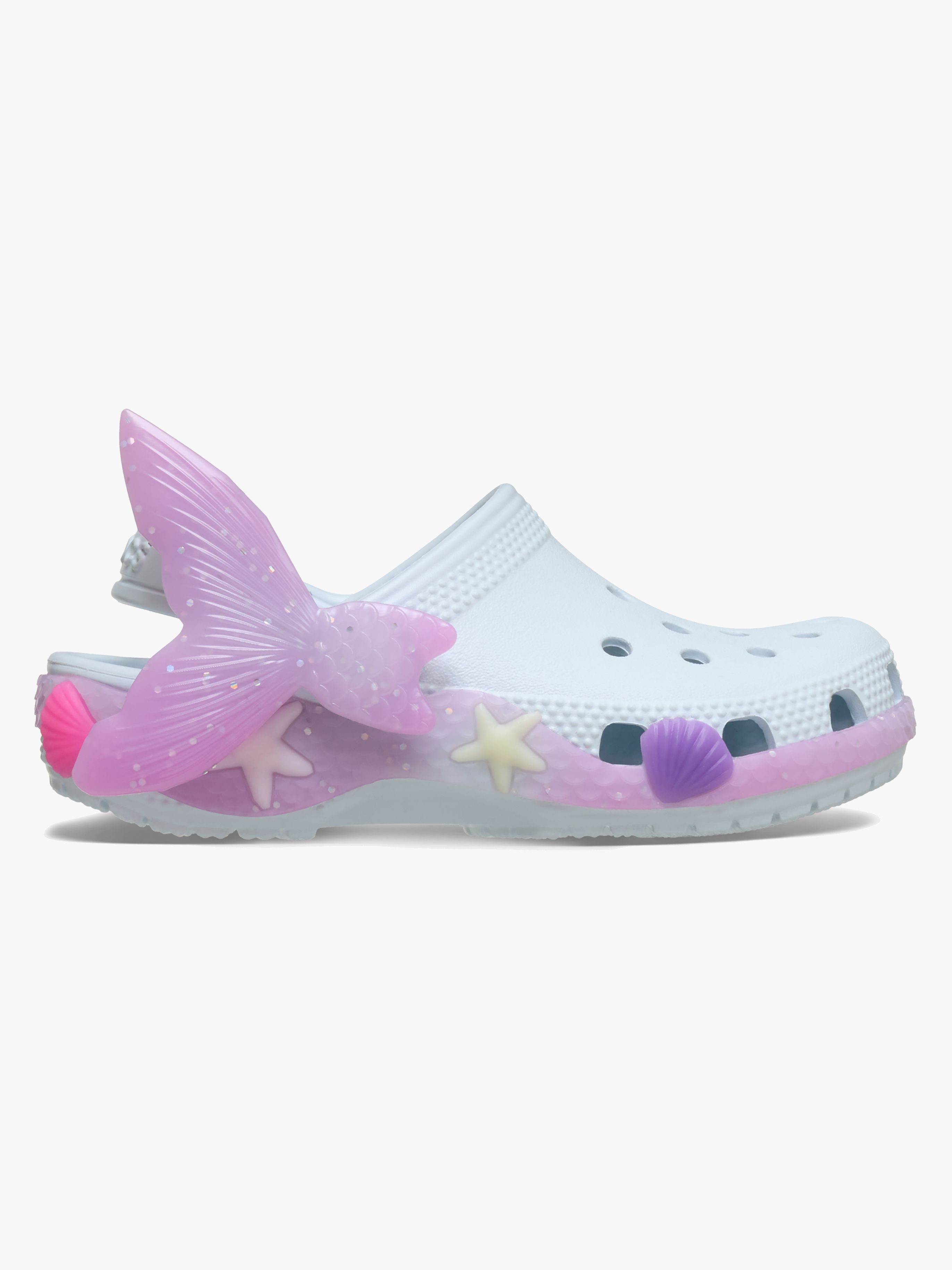 Crocs Classic Mermaid Tofflor, Vapor Ice, 20-21