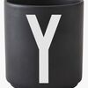 Design Letters Mugg Porslin Y, Svart