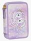 Beckmann Fylld Trippelpennfodral, Unicorn Princess Purple