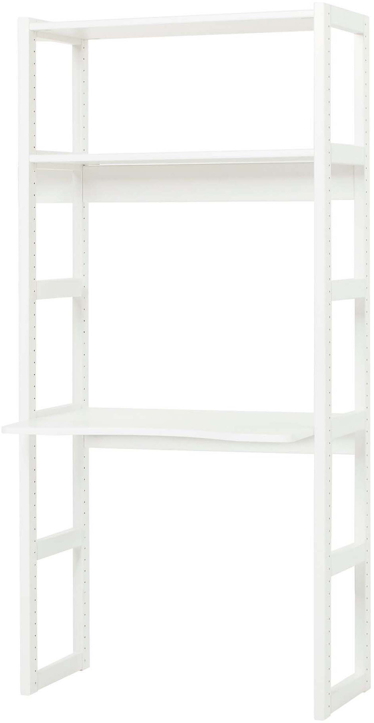 Hoppekids STOREY section with 2 shelves and desktop 80 cm White