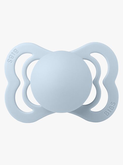 BIBS Supreme Napp Silikon Stl 1, Baby Blue