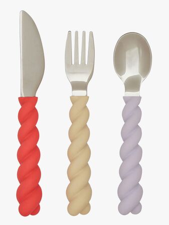 OYOY Mellow Bestick 3-pack, Lavender/Vanilla/Cherry Red