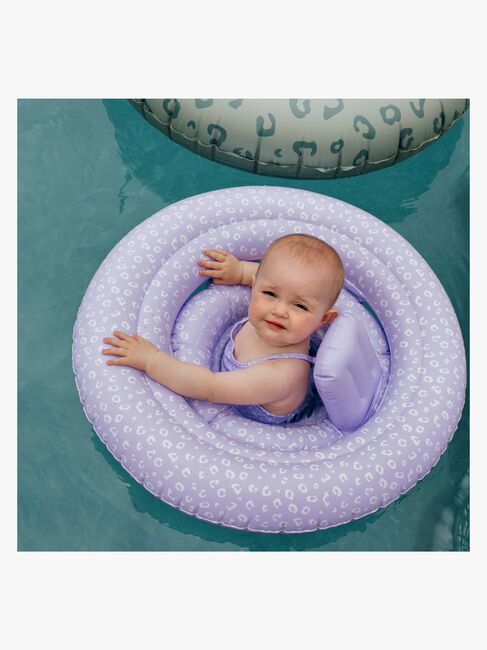 Swim Essentials Badring Baby, Lila Leopard