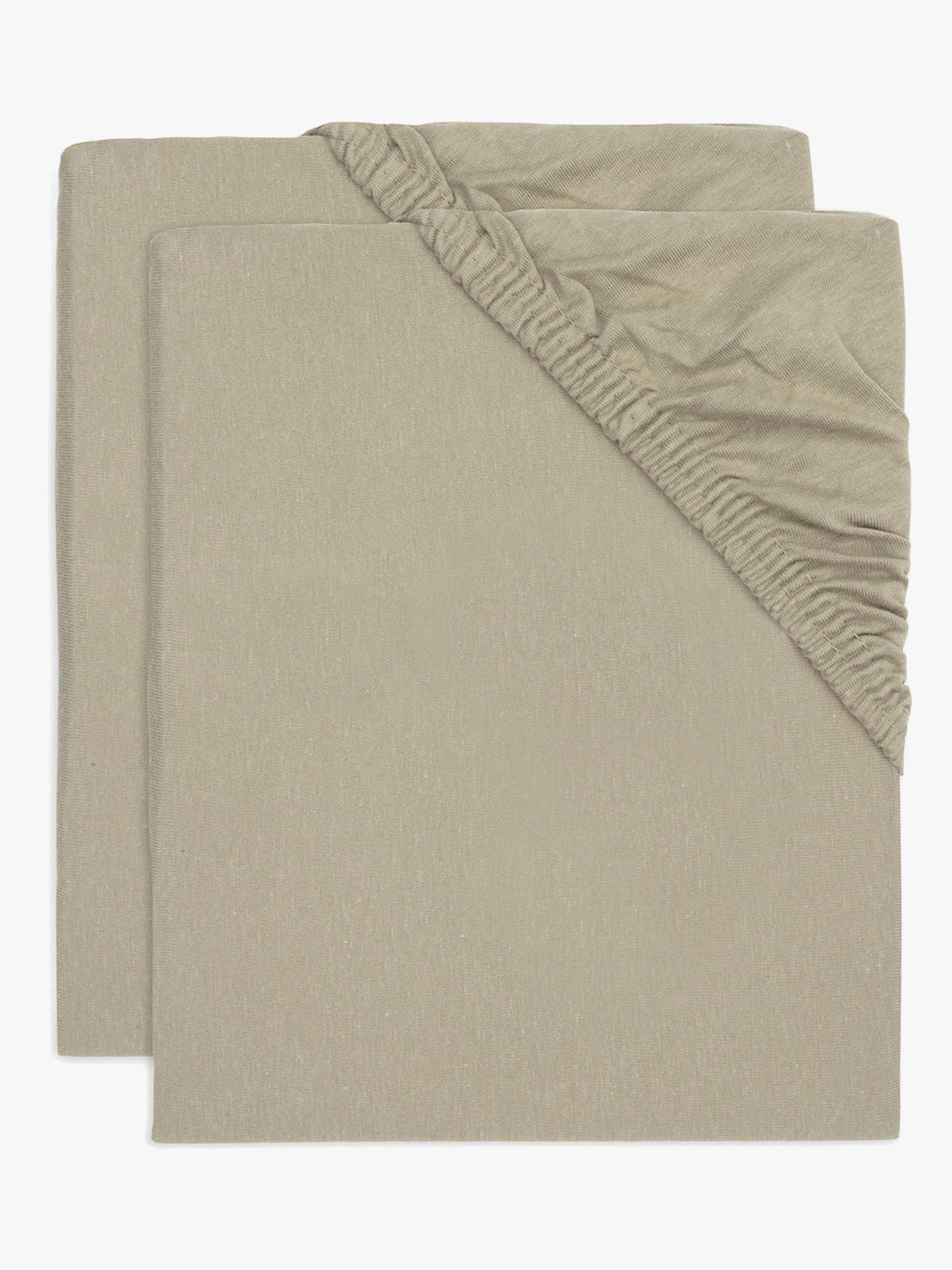 Jollein Dra-på-lakan 2-Pack 40x80, Olivgrön