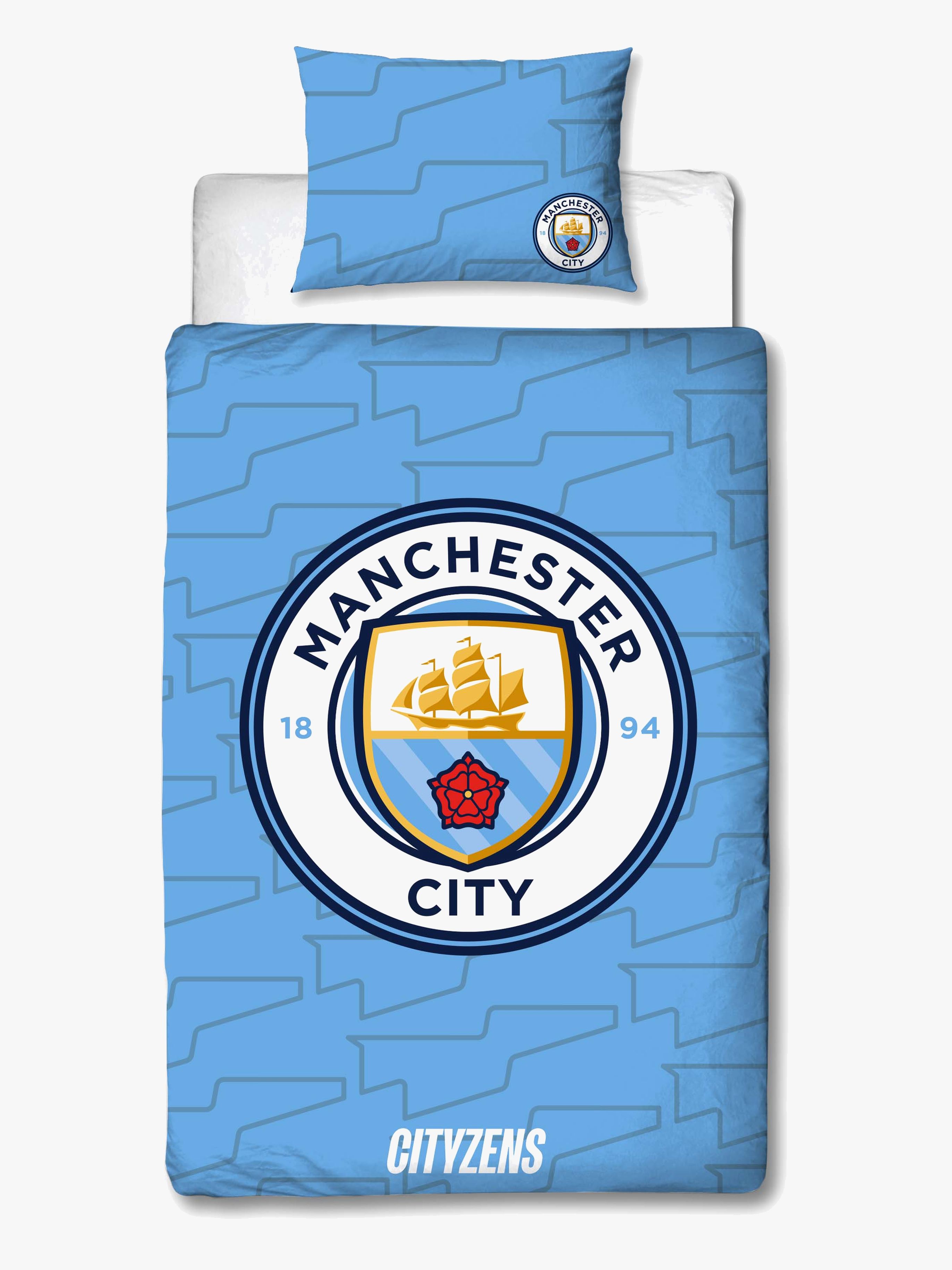 Manchester City Bäddset 150x210, Blå