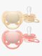 Philips Avent Ultra Soft Napp 0–6m 2-Pack, Gul/Orange