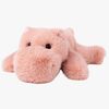 Teddykompaniet Gosedjur Liggande Flodhäst 30 cm, Rosa