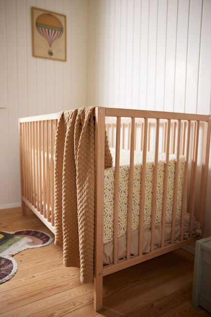 FILIBABBA  Stickad Filt, Ivory Cream