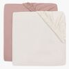 Jollein Dra-på-lakan 2-Pack 60x120, Wild Rose/Ivory