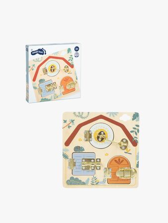 Small Foot Motorikbräda med Lås, Safari