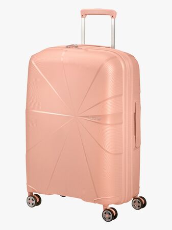 American Tourister StarVibe Spinner Resväska 70-77L, Metallic Peach