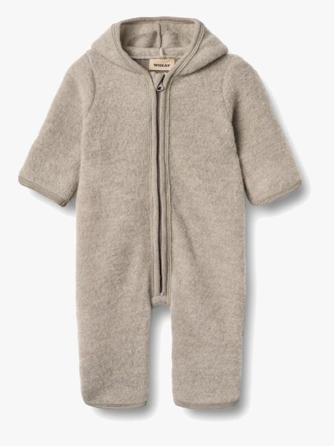 Wheat Ata Overall Merinoull, Khaki Melange