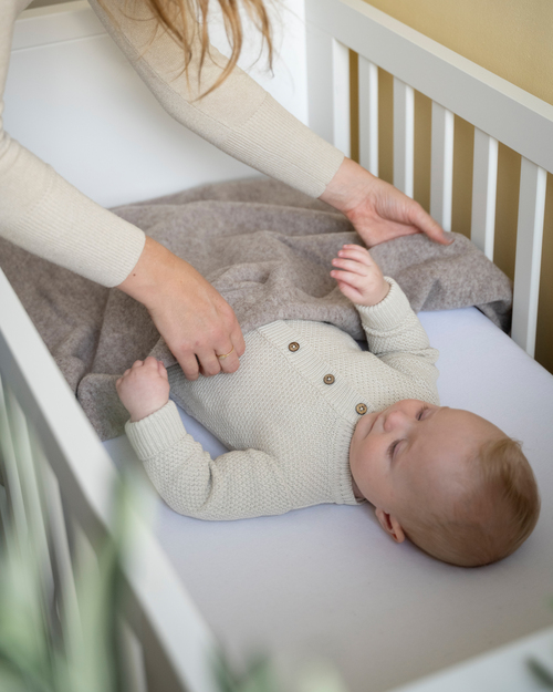 Baby's Only Baby Crib Filt Merinoull TOG 1, Brushed Sand