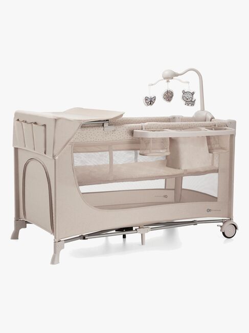 Kinderkraft JOY 2 Resesäng med Tillbehör, Beige