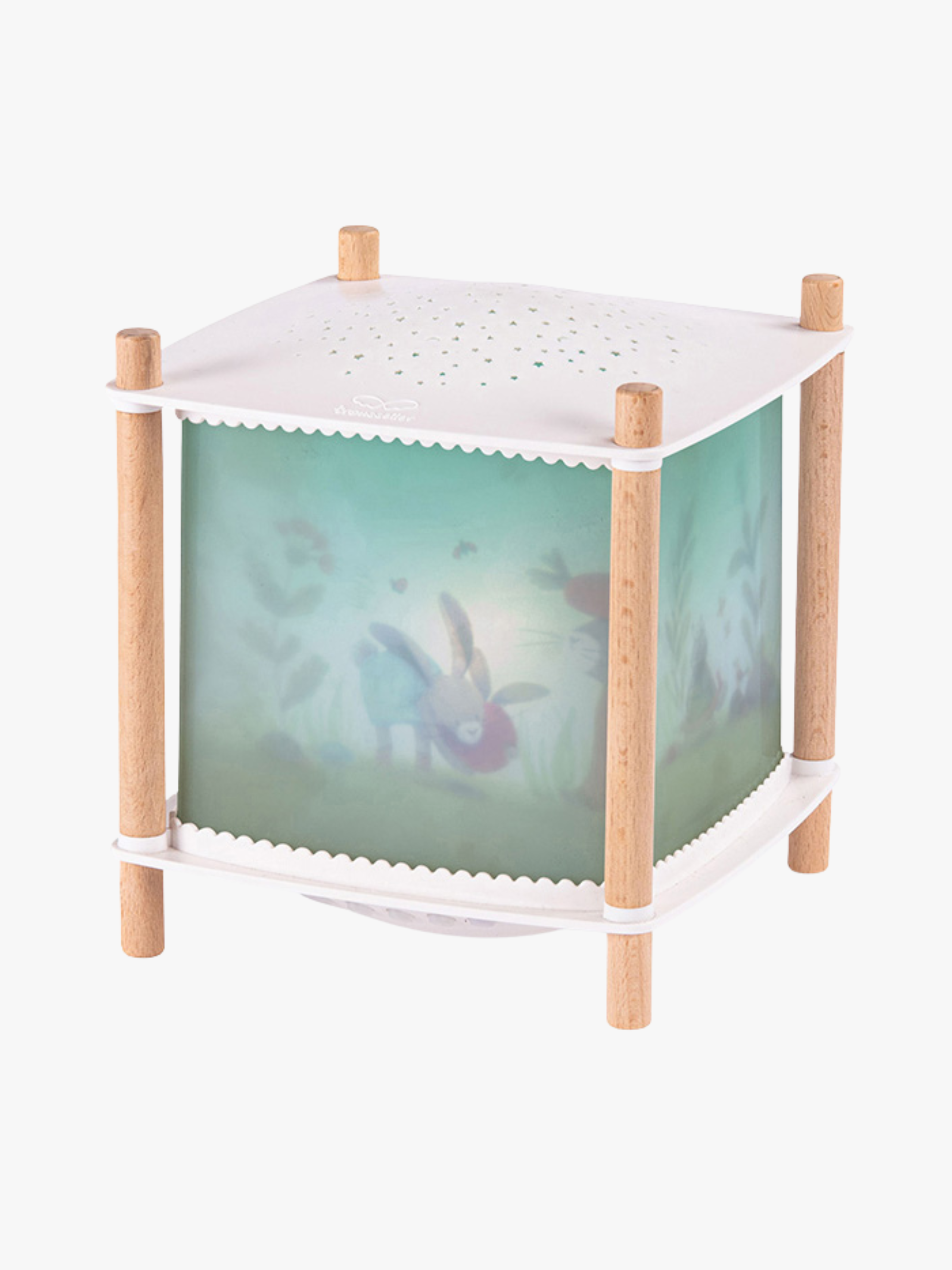 Moulin Roty Magisk Lykta Med Bluetooth Trois Petits Lapins, Grön