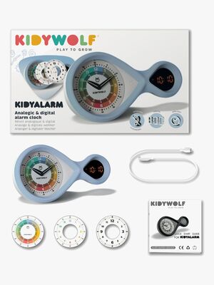 Kidywolf KIDYALARM Väckarklocka, Blå