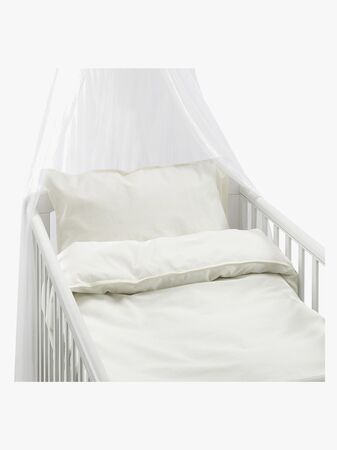 Borganäs Bäddset Spjälsäng Humble 100 x 130 2-delat, Vit