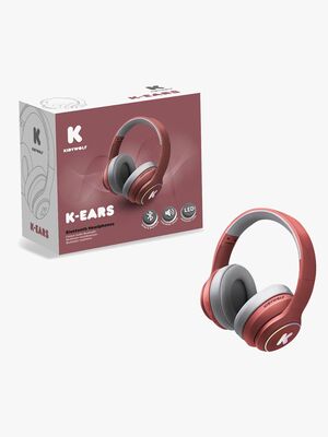 Kidywolf K-EARS Hörlurar Bluetooth, Röd