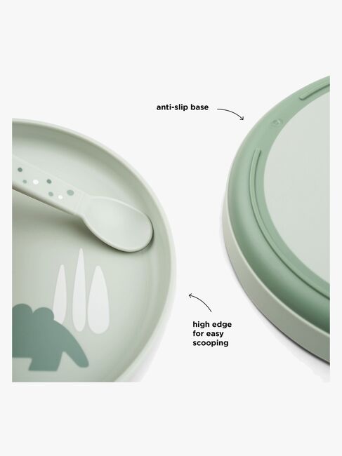 Done By Deer Foodie Tallrik Croco, Grön