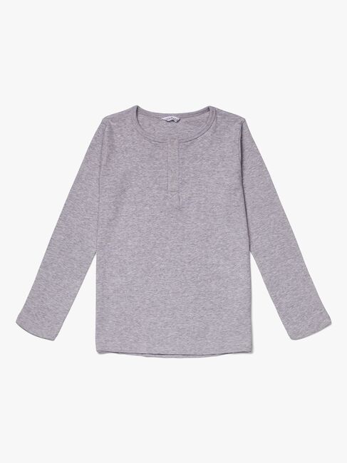 Luca & Lola Jacopo Långärmad T-Shirt, Grey Melange