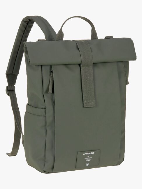 Lässig Rolltop Skötväska Ryggsäck, Olive