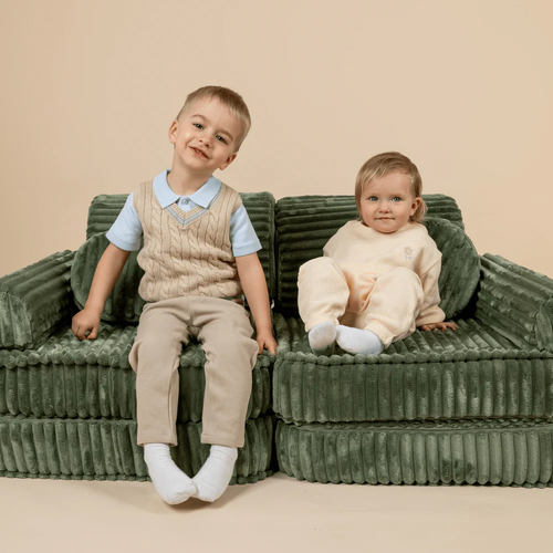 MeowBaby Churros Soffa Max, Olive Sage Green