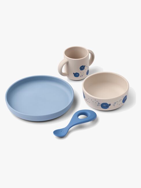 LIEWOOD Vivi  Mönstrat Matset Silikon, Pufferfish/Sandy