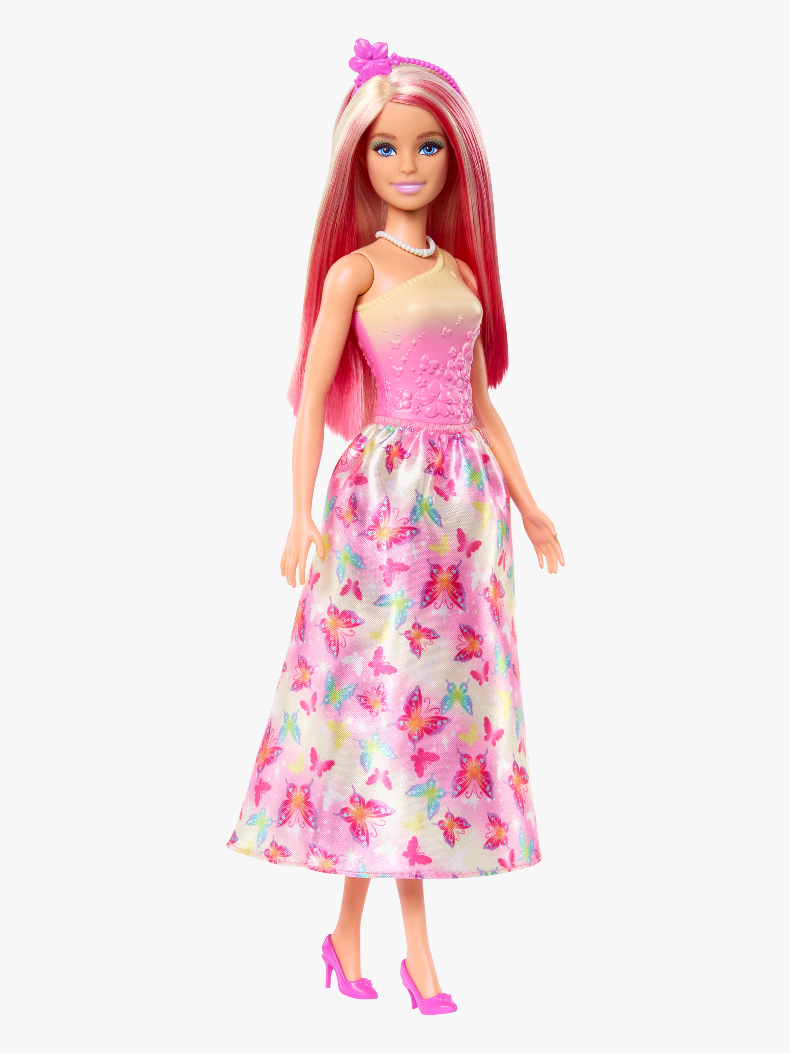 Barbie Royal Docka med Rosa Slingor
