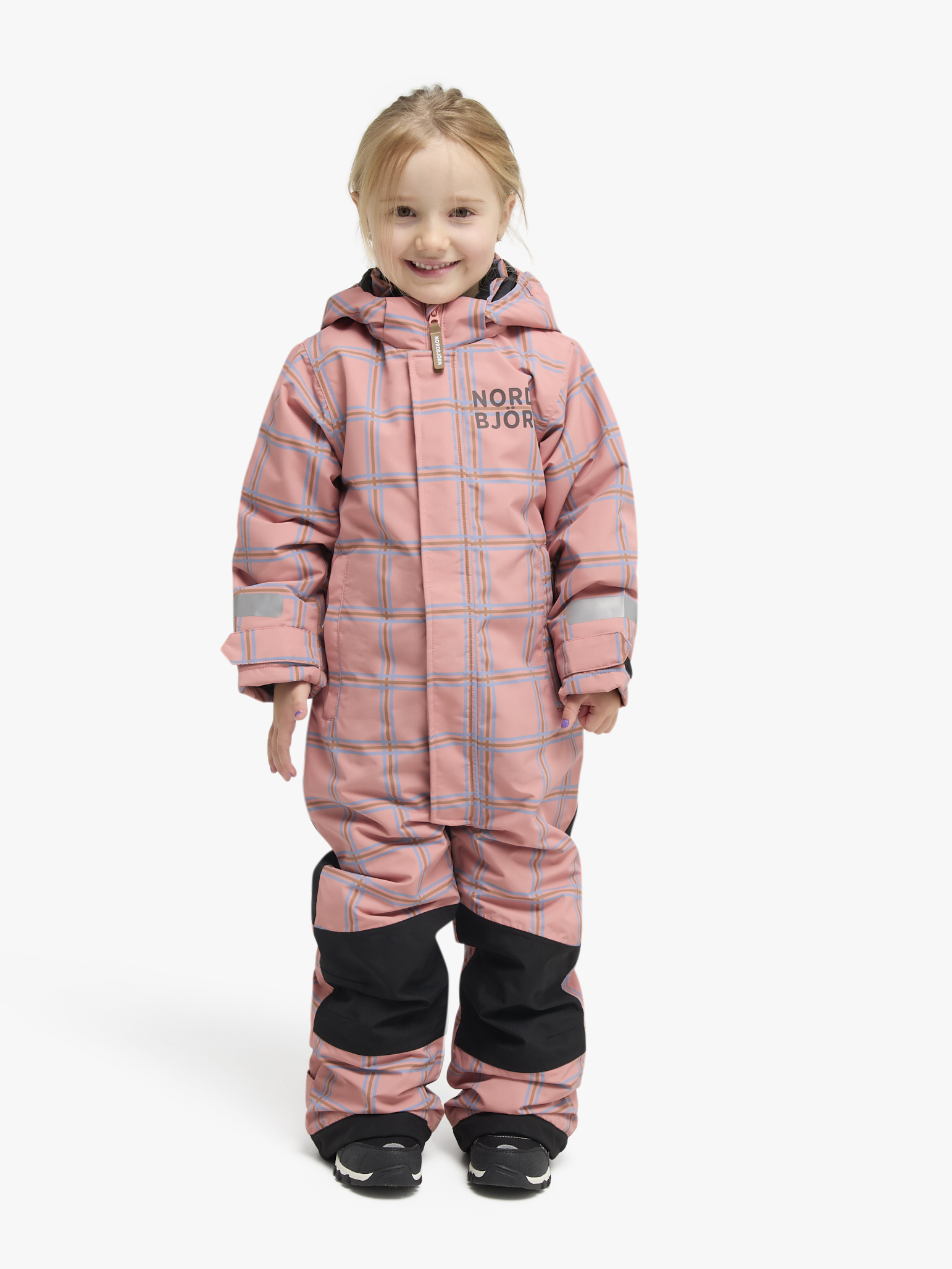 Nordbjörn Enelunden Vinteroverall Rosa/Rutig 122-128