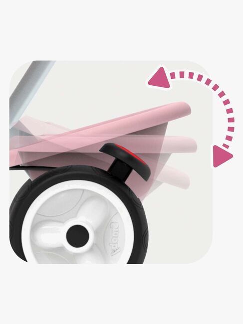 Smoby Trehjuling Baby Balade Plus, Rosa