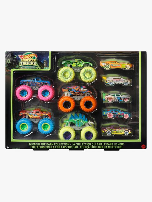 HotWheels Monster Trucks Självlysande Multipack