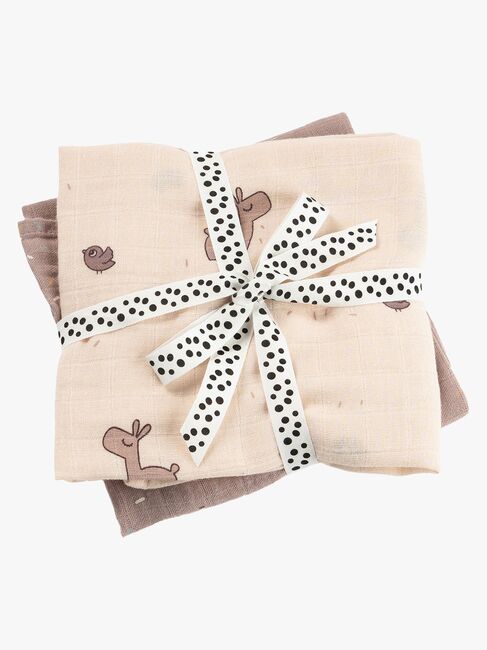 Done By Deer Lalee Muslinfilt 2-Pack, Powder