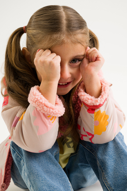 Viking Play  Vändbar Fleecejacka, Light Pink