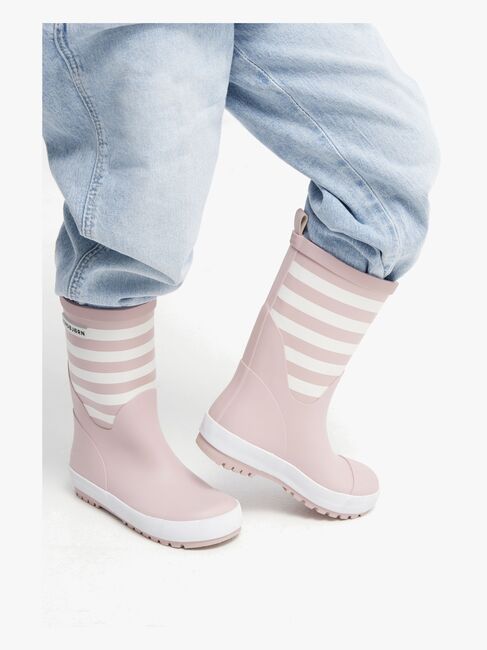 Nordbjørn Dagg Gummistövlar, Rosa/vit