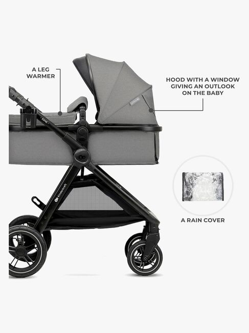 Kinderkraft ESME 2-in-1 Duovagn, Moonlight Grey