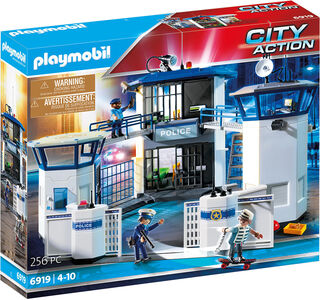 Playmobil 6919 City Action Polishuvudkontor med Fäng