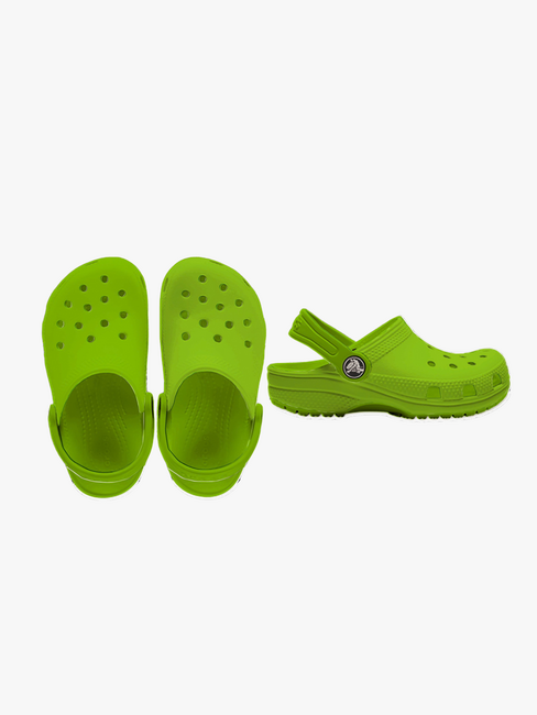 Crocs Classic Kids Tofflor, Grön