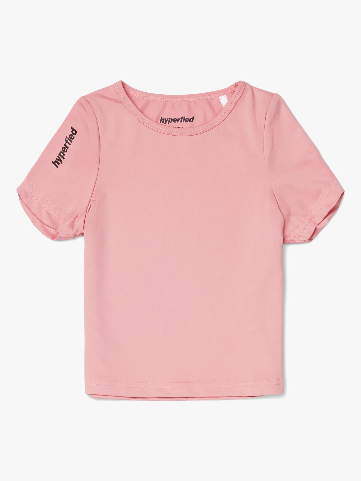Hyperfied Short Sleeve Logo Top, Blush