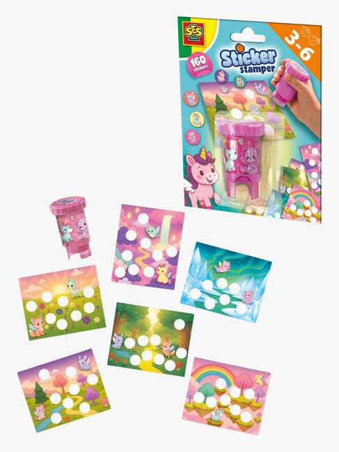 SES Creative Stämpel med Klistermärken Fantasidjur