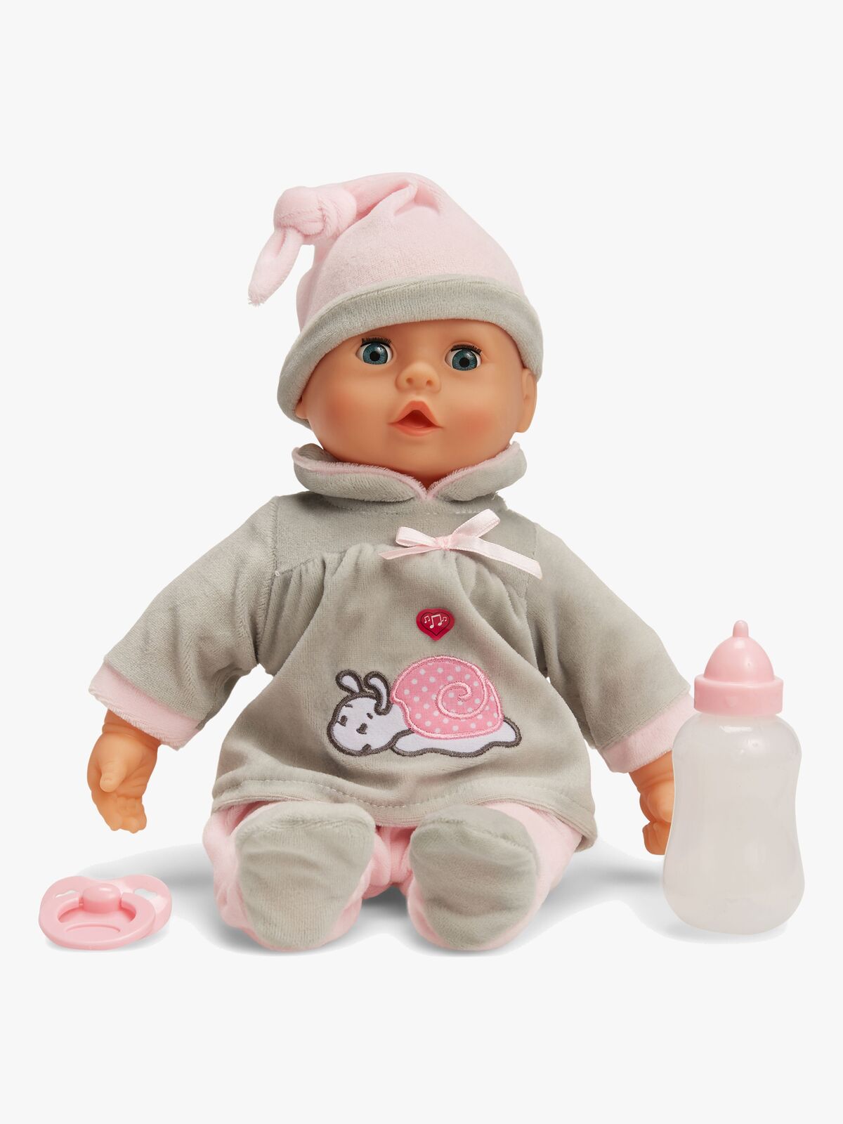 Bayer Design Docka First Words Baby 38 cm, Grå
