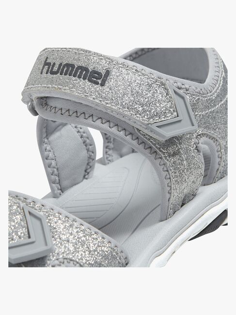 Hummel Glitter Jr Sandaler, Silver