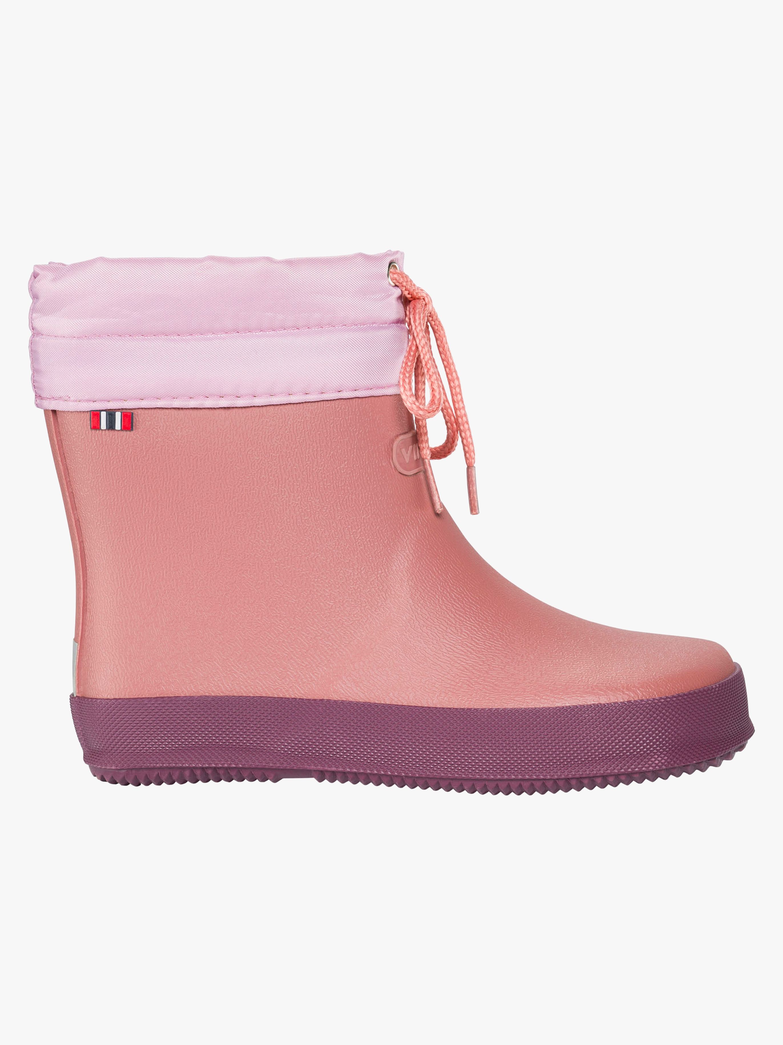 Viking Alv Barefoot Gummistövlar, Pink, 30