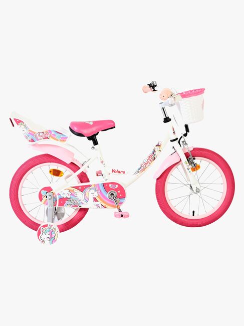 Volare Unicorn Cykel 16 Tum, Vit