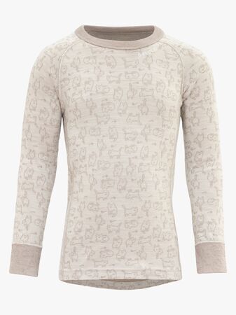 Devold DUO ACTIVE Underställströja Merinoull Kid, Raw White