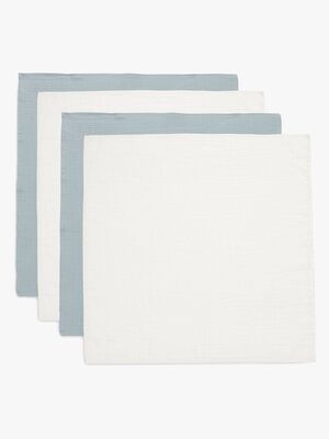 Jollein Muslinfilt 4-Pack, Sea Green/Ivory