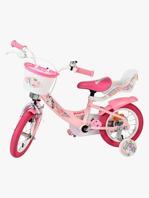Volare Unicorn Cykel 12 Tum, Rosa
