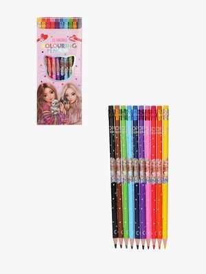 TOPModel Buntstifte Mit Radiergummi 10er-Pack